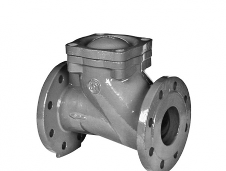 Клапан обратный поворотный п/пр 19с47нж; Ду 600; Ру-40; Т-425 (ж, агр, н/п)