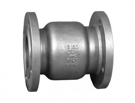 Клапан обратный двухстворчатый чугунный Ду 100; Ру -16