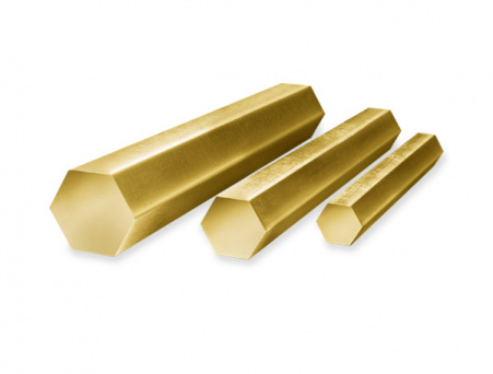 Шестигранник латунный 7мм ЛС 59 L=3м ГОСТ 21646-2003
