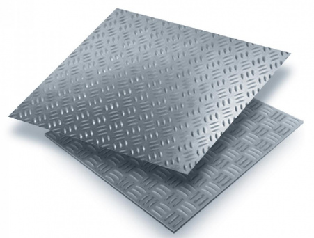 Лист рифленый нержавеющий 3мм чечевица сталь AISI 304; AISI 321 раскрой 1000х2000мм ГОСТ 8568-77