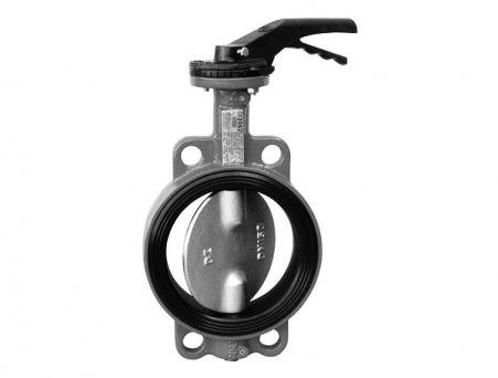 Затвор чугунный поворотный дисковый Ду 500 Ру-16 Т-130 (вд, п) кл. г.А под эл./пр.